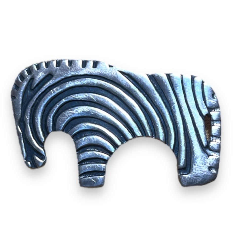 Sterling Silver 925 Silpada Zebra Brooch/Pin 2001 Vintage